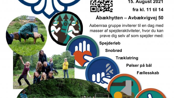 Aabenraa Gruppe holder åbent hus ude ved Aabækhytten søndag den 15 august 2021 fra kl. 11 til 14